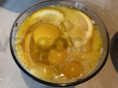 Apelsinų keksiukai prie arbatos Žingsnis 3