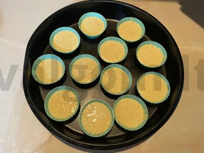 Apelsinų keksiukai prie arbatos Žingsnis 6