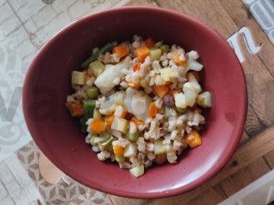 Perlovka su daržovių mišiniu pagrindine nuotrauka