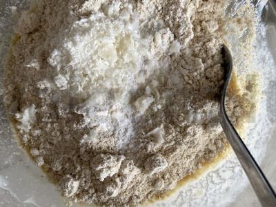 Avižų ir žirnių miltų blynai Žingsnis 3