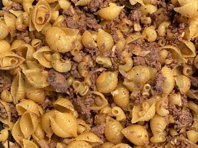 Makaronai su faršu ir šalotiniu svogūnu Žingsnis 3