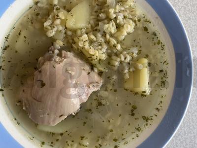 Mėsos sriuba su bulguru ir sviestu pagrindine nuotrauka