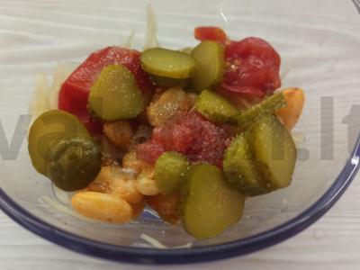 Marinuotų daržovių salotas vakarienei Žingsnis 3