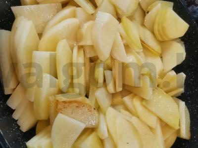 Kepta bulvė su voveraitėmis Žingsnis 2