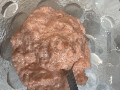 Rulonai su lašiša, daržovėmis ir karališkomis krevetėmis Žingsnis 3