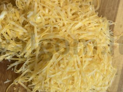 Rulonai su lašiša, daržovėmis ir karališkomis krevetėmis Žingsnis 4