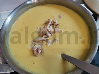 Vištienos kreminė sriuba su makaronais Žingsnis 8