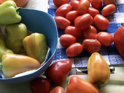 Džiovinti pomidorai Žingsnis 1