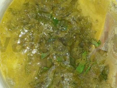 Lengvas sriuba su kiaulienos šonine ir rūgštynėmis Žingsnis 9