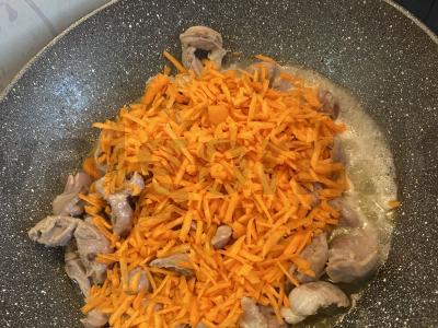 Vištienos skrandžiai grietinėje Žingsnis 3