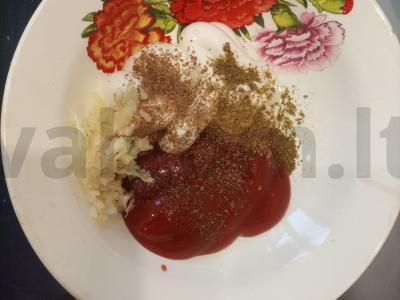 Vištiena ant druskos Žingsnis 1