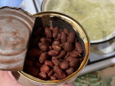 Borsčas su mėsa ir pupelėmis Žingsnis 6