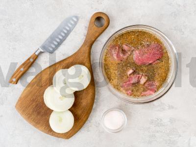 Marmurinės jautienos šašlykas Žingsnis 1