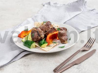 Marmurinės jautienos šašlykas pagrindine nuotrauka