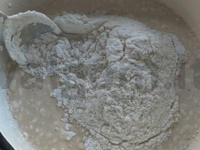 Riešutai su varške, razinom ir migdolų sirupu Žingsnis 4