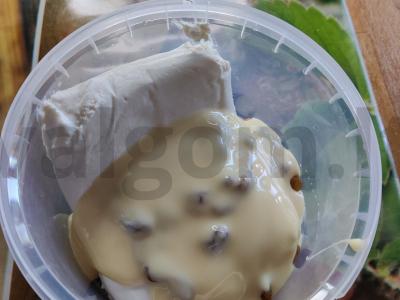 Riešutai su varške, razinom ir migdolų sirupu Žingsnis 11