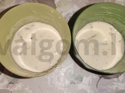 Slyvų ir grietinėlės šerbetas Žingsnis 3