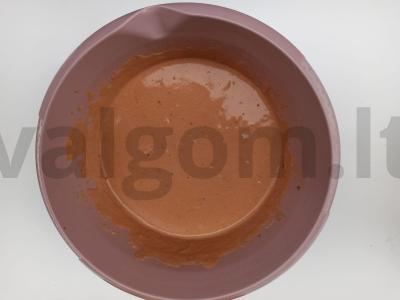 Keptas mėsos ritinys su kopūstais, grybais ir pomidorais Žingsnis 4