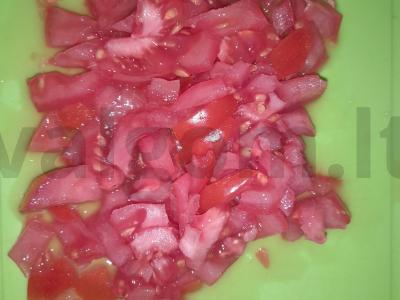 Blynai su rūkyta sūriu ir pomidoru Žingsnis 3