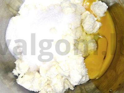 Moliūgų-varškės apkepas „Moliūgas“ Žingsnis 1