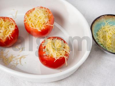 Įdarytos kalakutienos filė pomidorai „bulių širdis“ Žingsnis 2