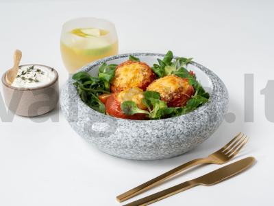 Įdarytos kalakutienos filė pomidorai „bulių širdis“ pagrindine nuotrauka