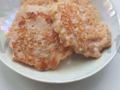 Varškės blynai su kvietiniais dribsniais Žingsnis 3