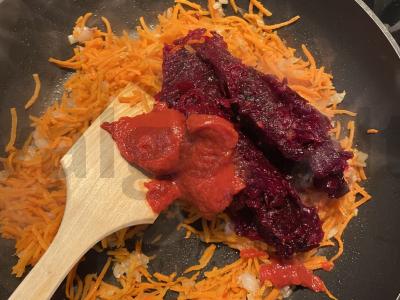 Borsčas su obuoliu Žingsnis 2