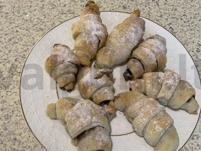 Kruasanas su šokoladiniu kremu Žingsnis 5