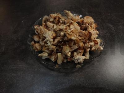 Atviras pyragas kišas su vištiena ir grybais Žingsnis 11