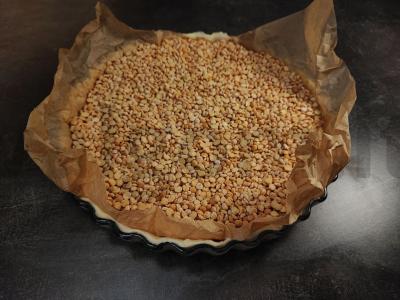 Atviras pyragas kišas su vištiena ir grybais Žingsnis 17