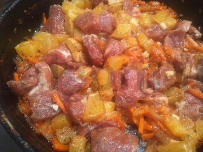 Skani troškinta kiauliena su apelsinu Žingsnis 2