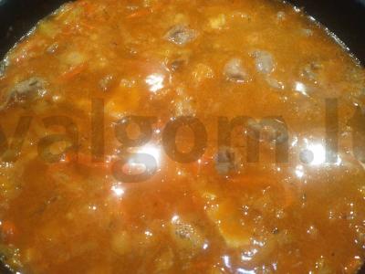 Skani troškinta kiauliena su apelsinu Žingsnis 3