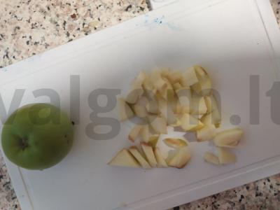 Vaisių salotas su mandarinų Žingsnis 1