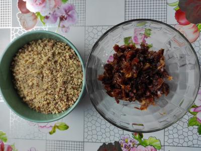 Riešutų sausainiai su džiovintais vaisiais Žingsnis 2