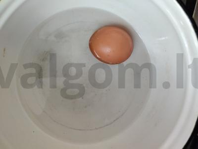 Kiaušinis atvirkščiai su salierais Žingsnis 2