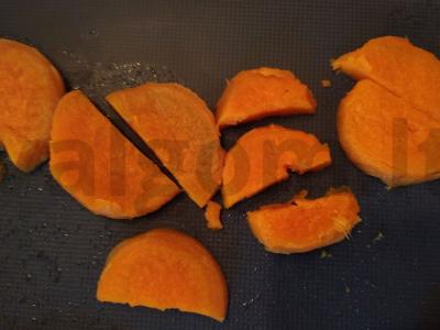 Salotos su batatu, burokėliais ir Briuselio kopūstais Žingsnis 2