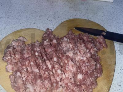 Makaronai su faršu po sūriu Žingsnis 1