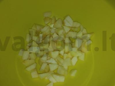 Salotas „Vaisių malonumas“ su jogurtu Žingsnis 1