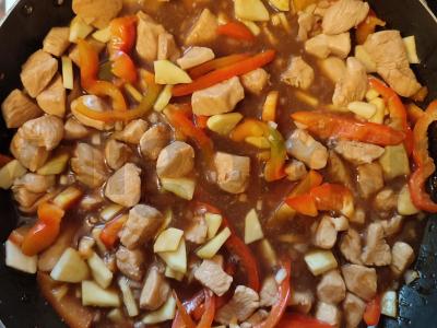 Vištiena su daržovėmis terijaki padaže Žingsnis 4