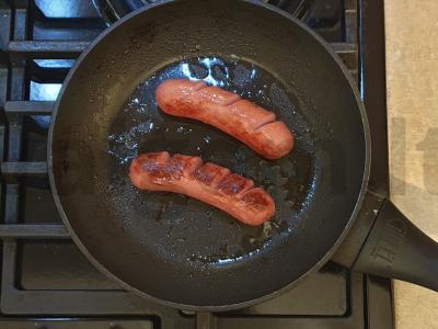 Karštas šuo su morkomis pagal korėjietišką receptą ir garstyčiomis Žingsnis 1