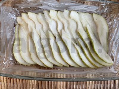 Kriaušių pyragas su ruduoju cukrumi Žingsnis 3