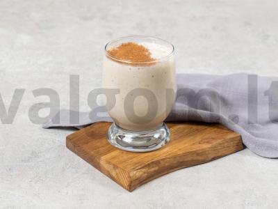 Banano-pieno kokteilis per penkias minutes pagrindine nuotrauka