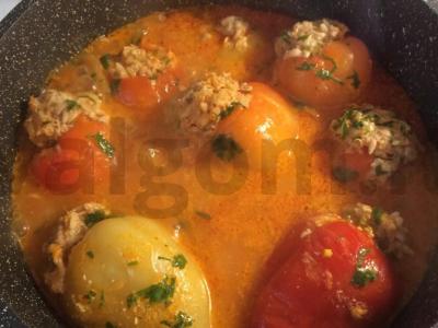 Įdarytos paprikos su mėsos įdaru Žingsnis 5