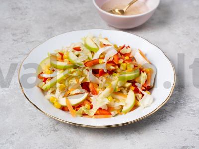 Vegetariškas salotas su kukurūzais Žingsnis 2