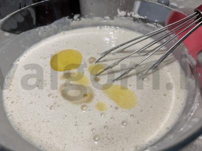 Blynų tortas su avietėmis Žingsnis 1