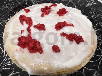 Blynų tortas su avietėmis Žingsnis 6