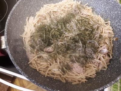 Makaronai su troškiniu Žingsnis 3