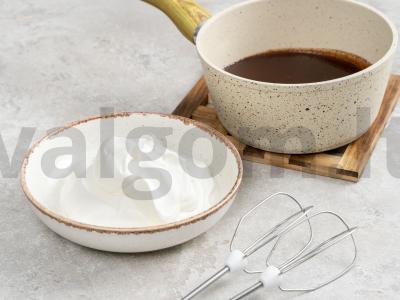 Šokoladinis riešutų tortas-milfė Žingsnis 1