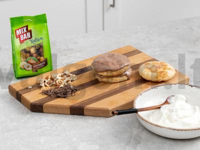 Šokoladinis riešutų tortas-milfė Žingsnis 3